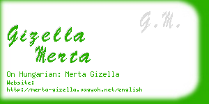 gizella merta business card